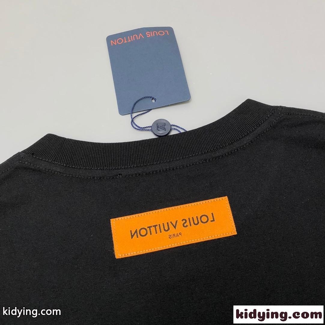 モノグラムコミックスインターシャショートスリーブクルーネック ルイ・ヴィトン Tシャツ コピー メンズ-3