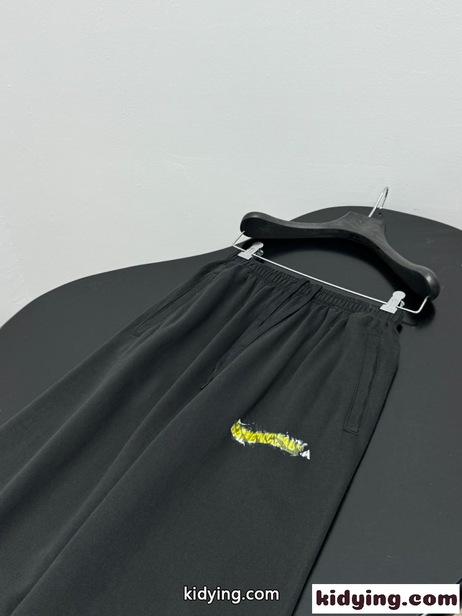 カジュアル バレンシアガ パンツ 偽物 ロゴプリント スウェットパンツ-2