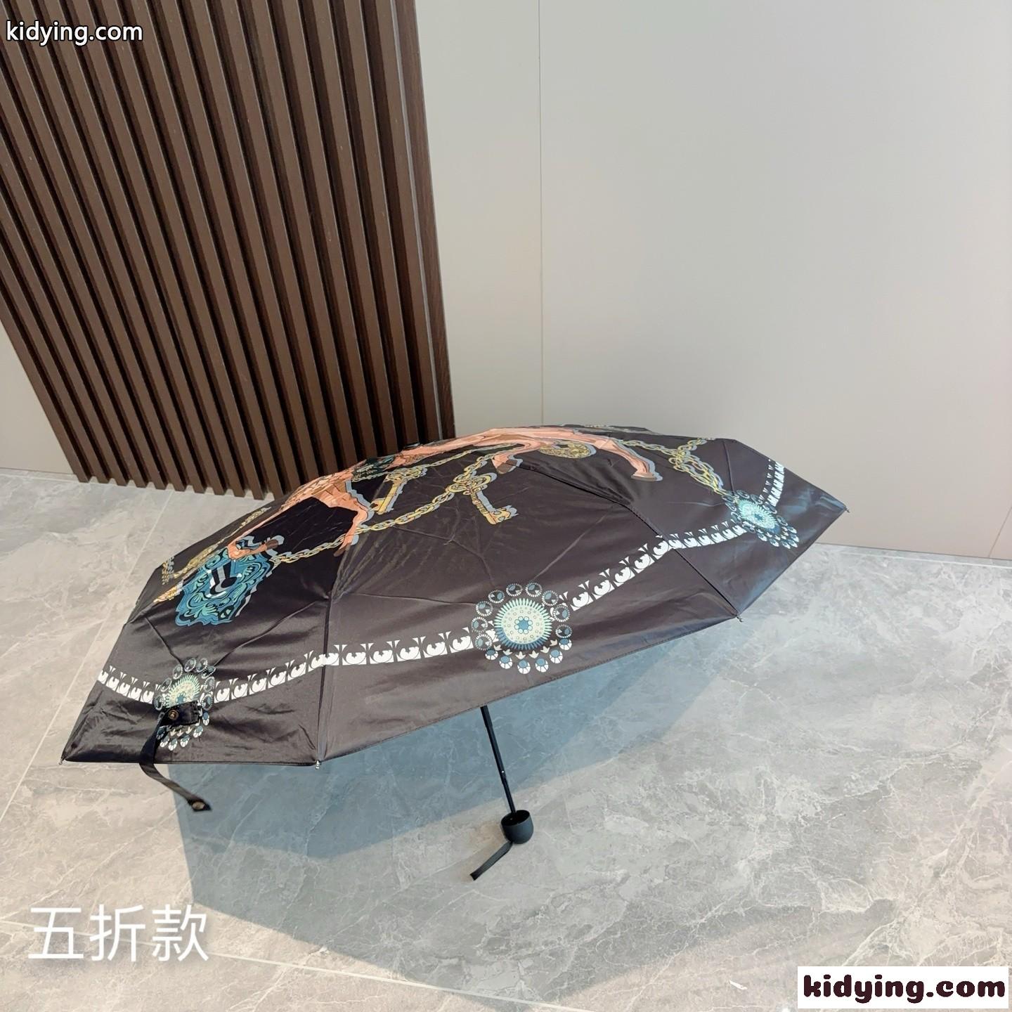 エルメス 傘 偽物 おしゃれ コンパクト 晴雨兼用 折りたたみ傘-4