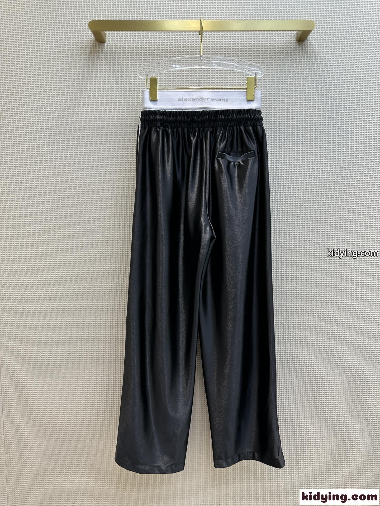 サテンジャージー トラックパンツ アレキサンダーワング パンツ コピー-4