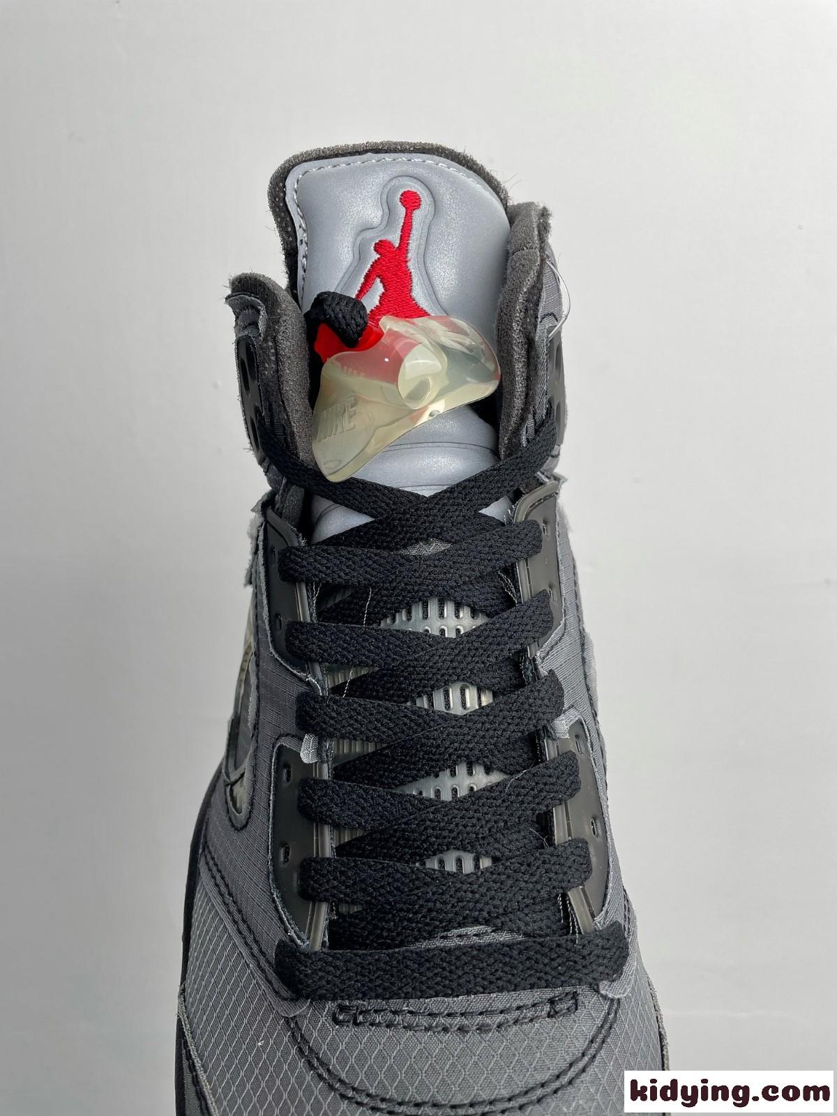 大人気 Off-White X Air Jordan 5 オフホワイト スニーカー コピー 軽量 レースアップ-3