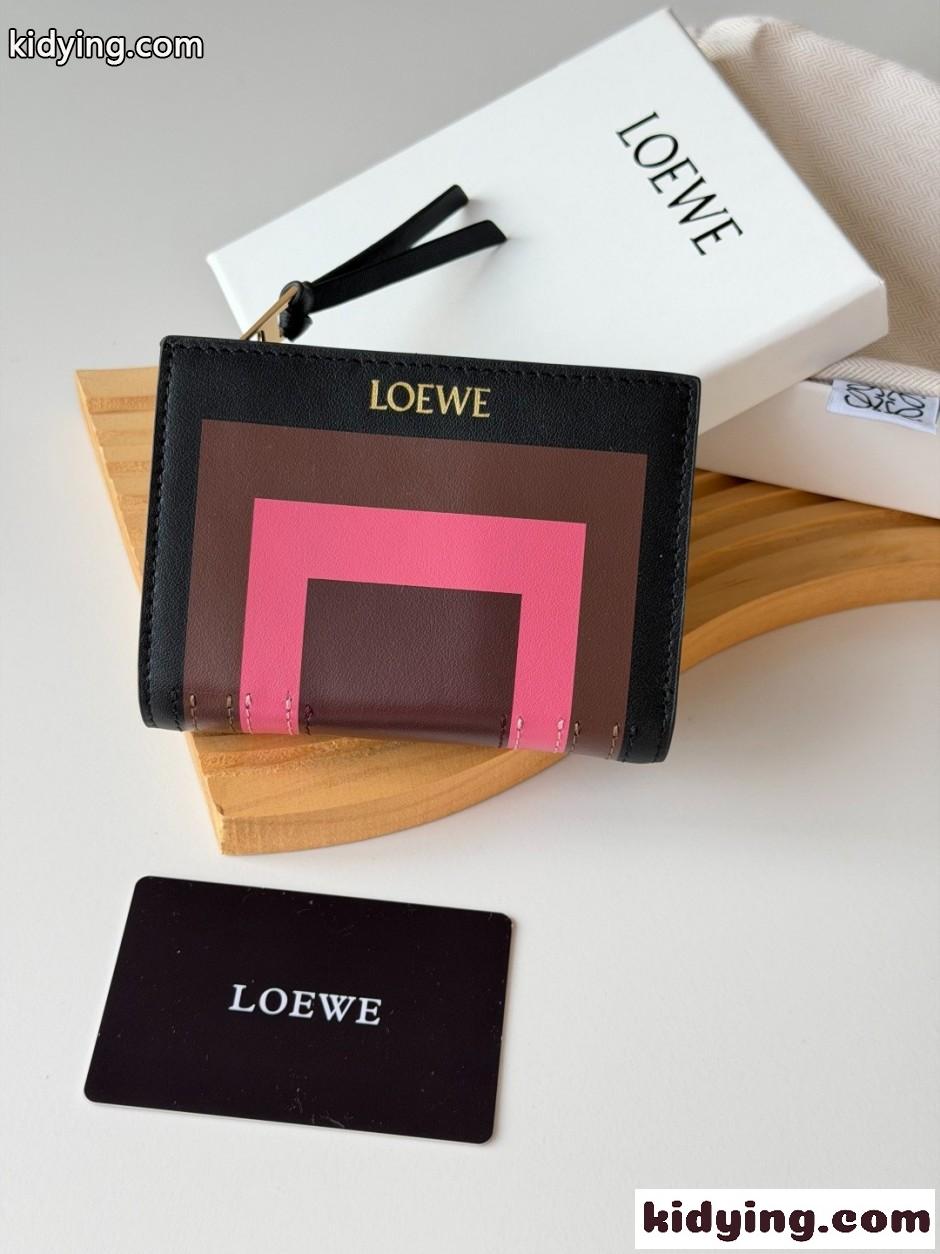 ロエベ 財布 スーパーコピー LOEWE x Albers 二つ折り財布 コンパクトウォレット-0