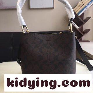 Coach コーチの新型 新型馬車のバケツが小さくてロゴが小さくて 簡単できれいではない コーチバッグ a4 コピー-3
