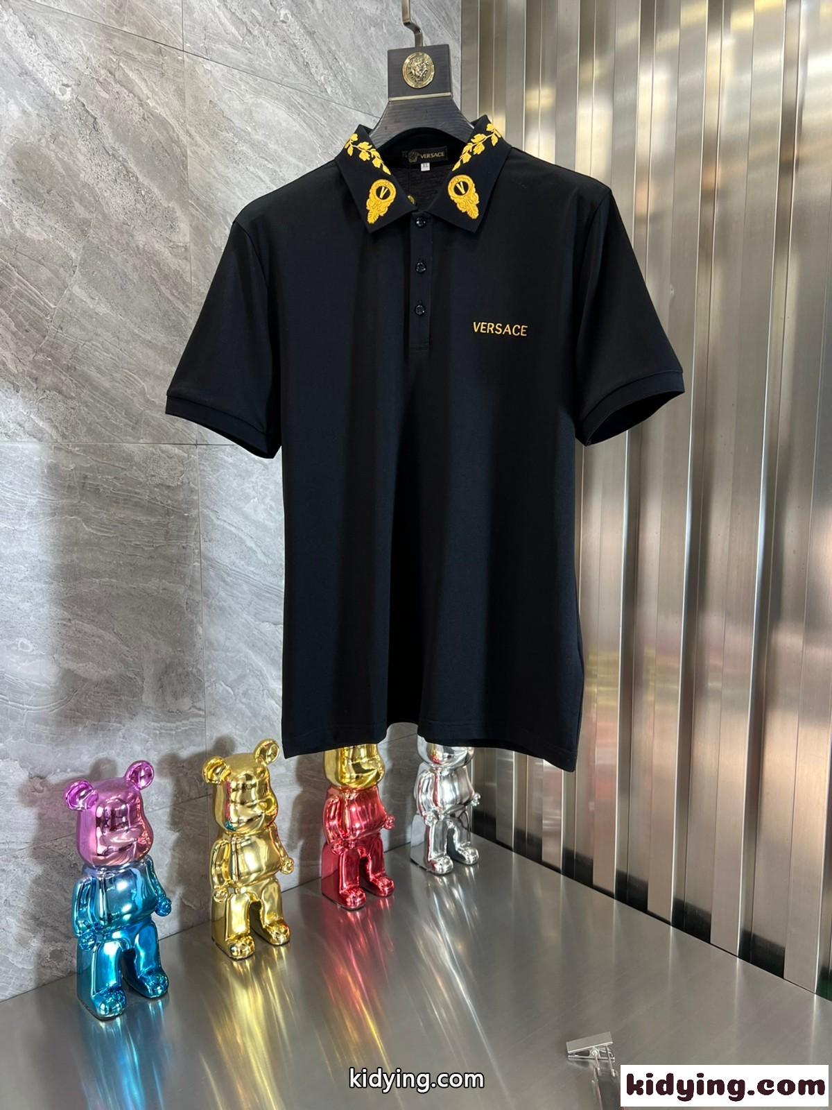 マスケラ バロック ポロシャツ ヴェルサーチェ Tシャツ コピー メンズ 半袖 トップス-2