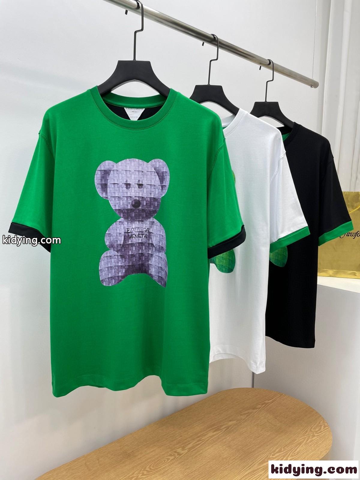 ボッテガヴェネタ tシャツ コピー コットン トップス 人気 カジュアル ゆったり 体型カバー クルーネック-1