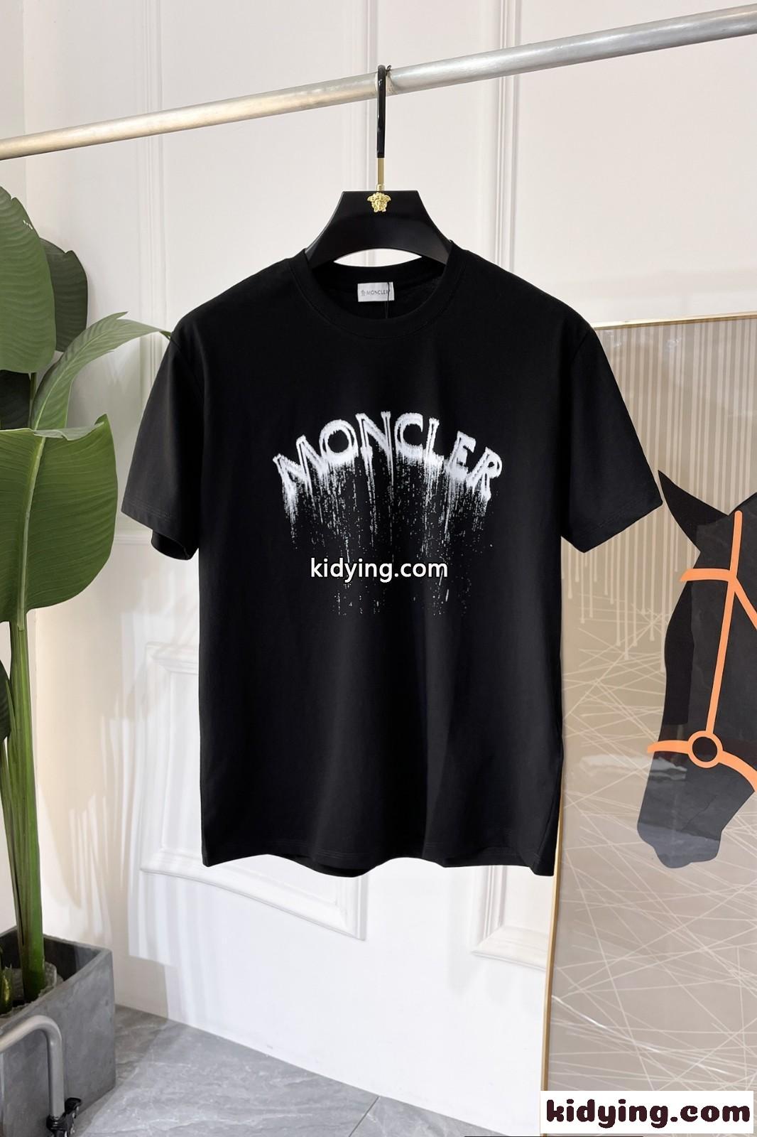 3色あり モンクレール 半袖Tシャツ コピー 定番 合わせやすい ロゴ クルーネック-2