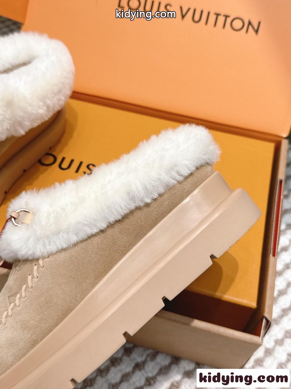 秋冬 大人気 LV SKI コルティナ ミュール ルイ・ヴィトン スーパーコピー ベージュ-4