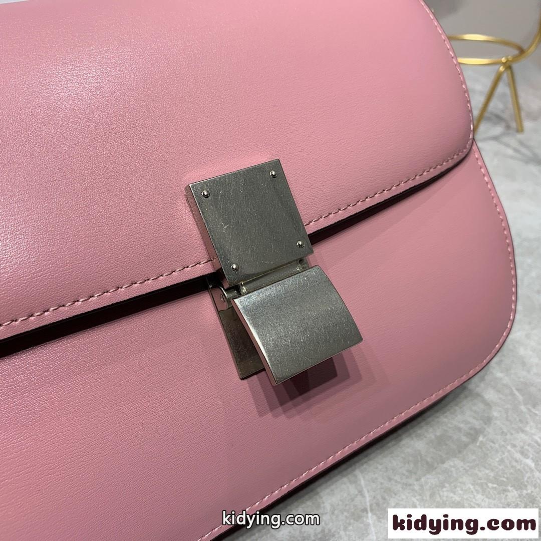 人気 上品 クラシック レザー ショルダーバッグ セリーヌ バッグ コピー ピンク-4