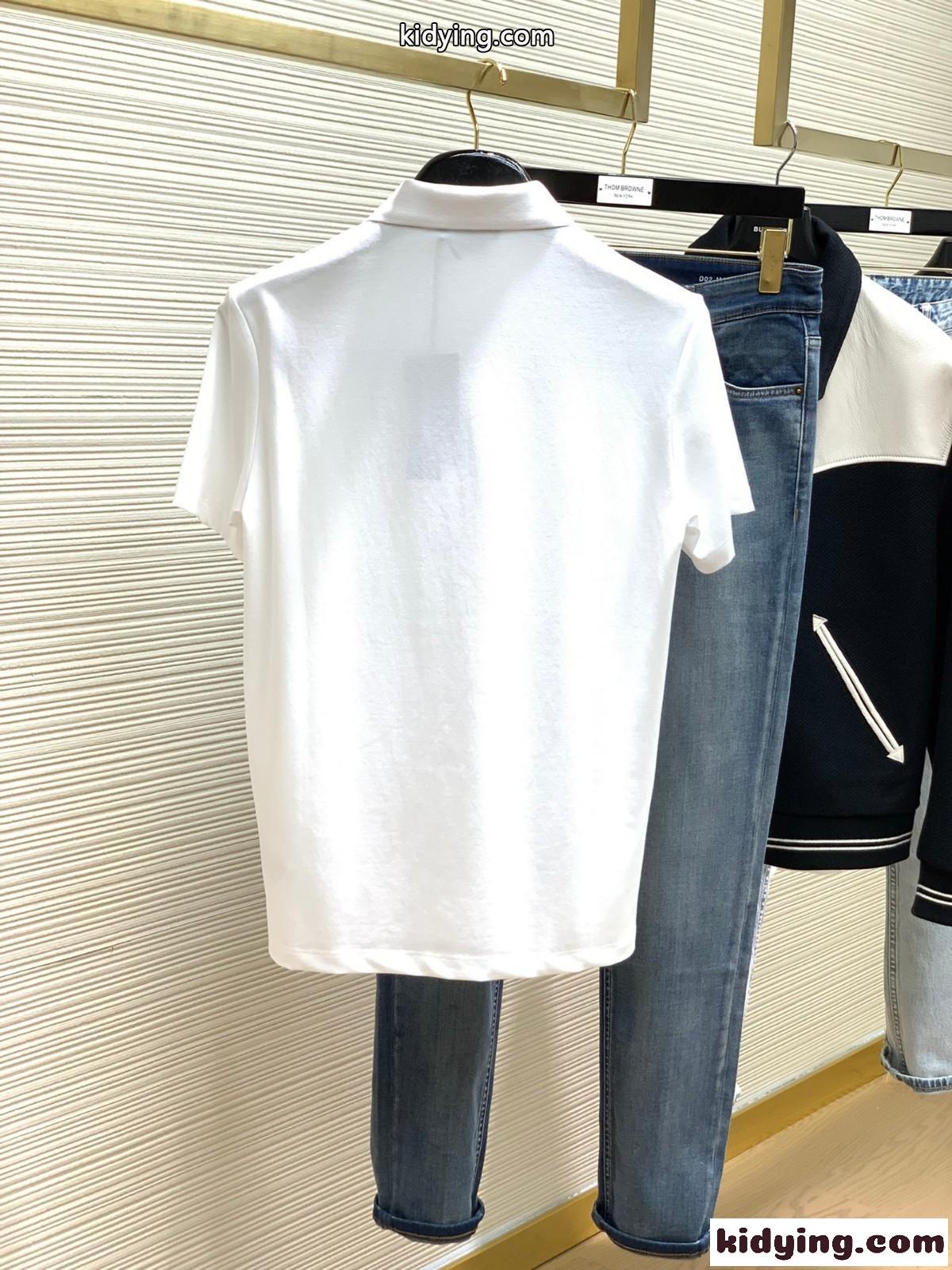 ヴェルサーチェ Tシャツ コピー メドゥーサ 刺繍 半袖ポロ シャツ メンズ トップス-3