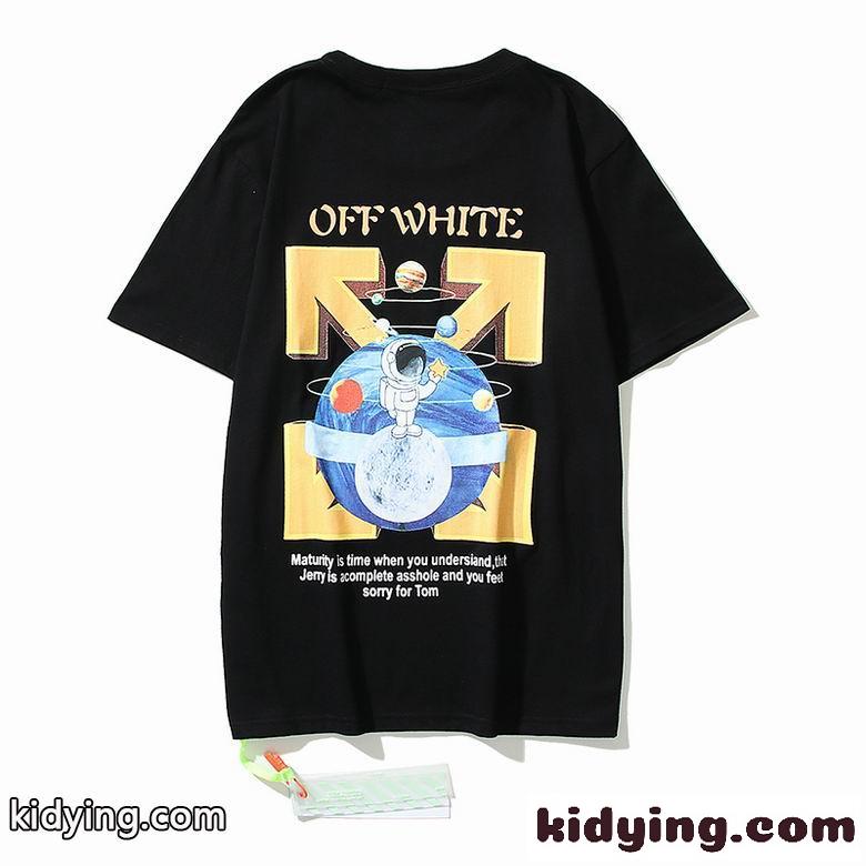 おしゃれ プリント カジュアル ゆったり クルーネック オフホワイト tシャツ コピー 半袖 春夏 トップス-2