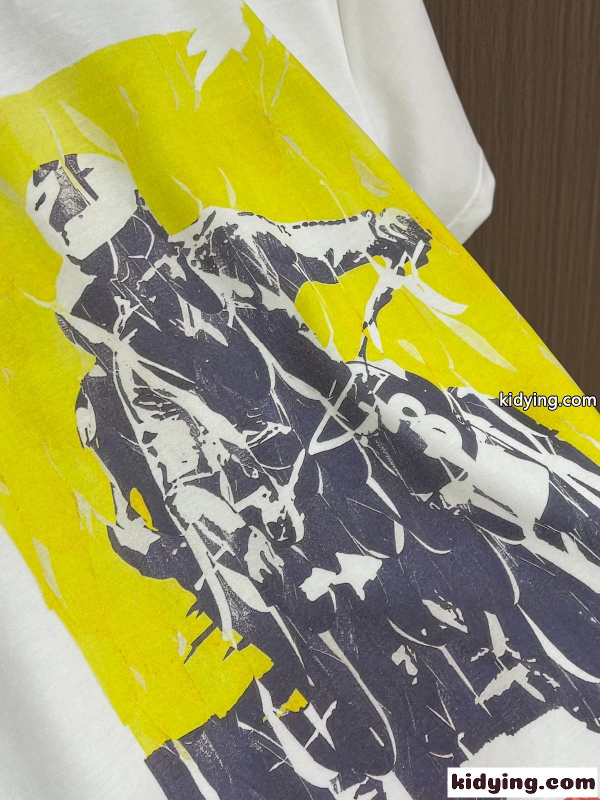 ユニセックス ロエベ Tシャツ コピー リラックスフィット プリントTシャツ-4