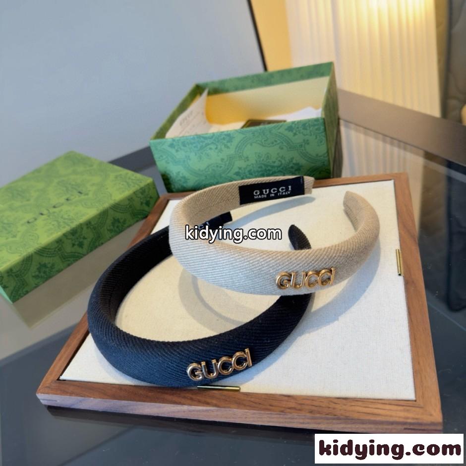 シンプル GUCCI ロゴ カチューシャ グッチ 偽物 合わせやすい-4