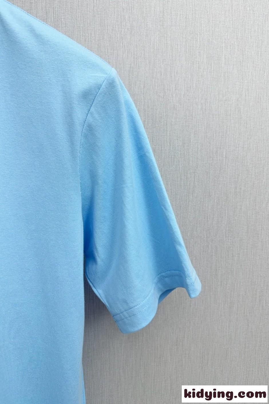 シンプル 可愛い ヘクター クルーネック 半袖Tシャツ トムブラウン Tシャツ 偽物 ブルー-3