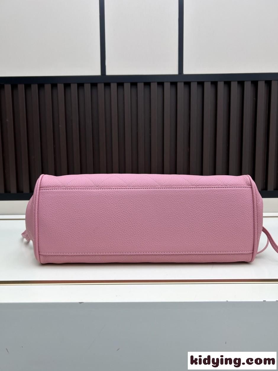 大人可愛い CCマーク ハンドバッグ シャネル バッグ 偽物 ピンク-3