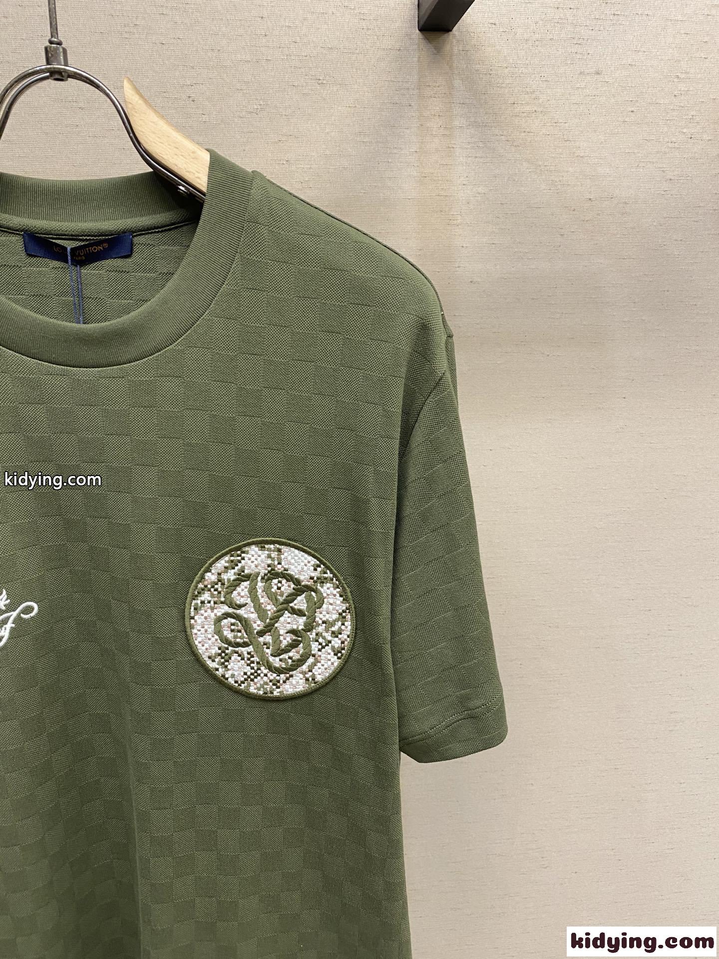 お洒落 カジュアル ダミエピケTシャツ ルイ・ヴィトン Tシャツ コピー クルーネック-2