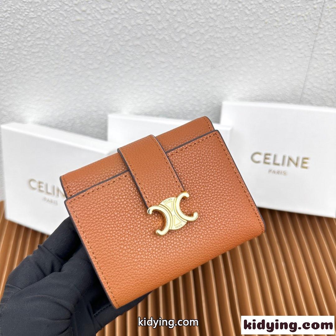 ファインウォレット CELINE ヴィクトワール セリーヌ 財布 コピー ブラウン-1