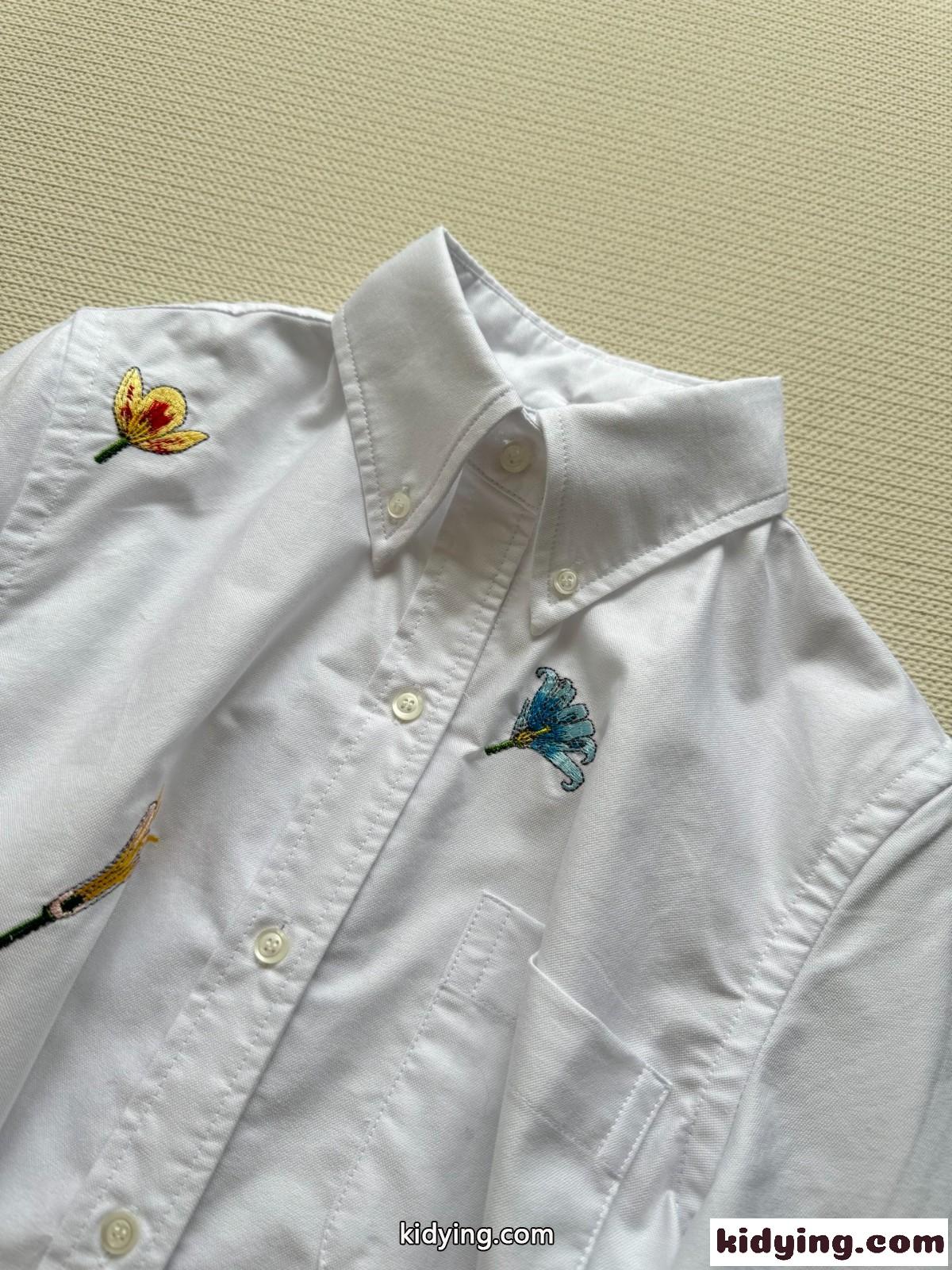 新作 刺繍入り レディース 長袖シャツ トムブラウン シャツ コピー トップス-2