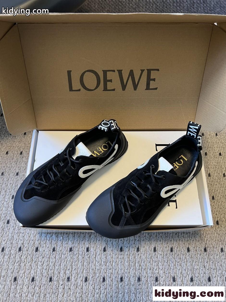 新作&お洒落 カジュアル LOEWE ロエベ グリップ スニーカー コピー ブラック-0