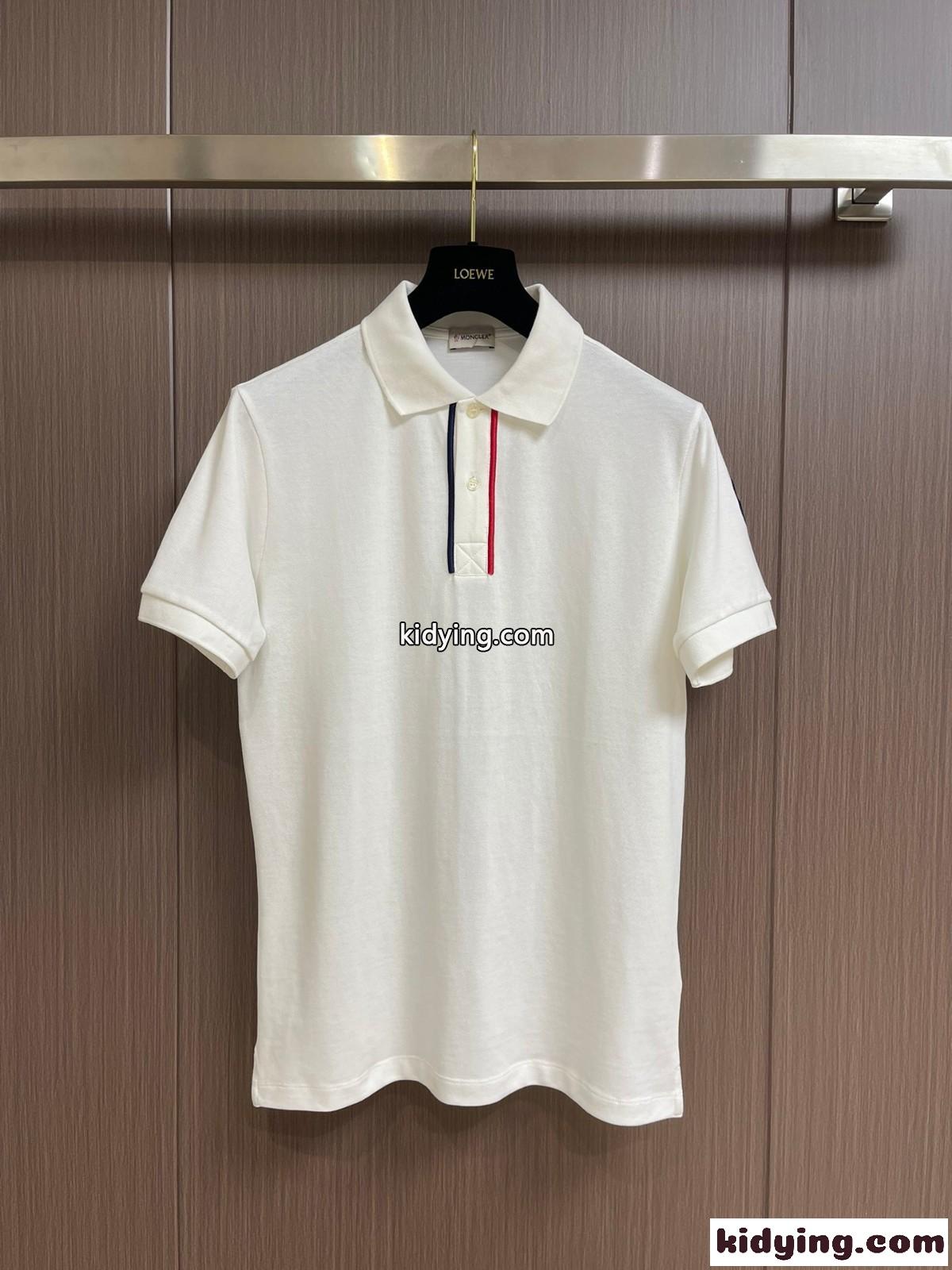 カジュアル 着心地いい コットン 半袖 ポロシャツ モンクレール Tシャツ コピー-0
