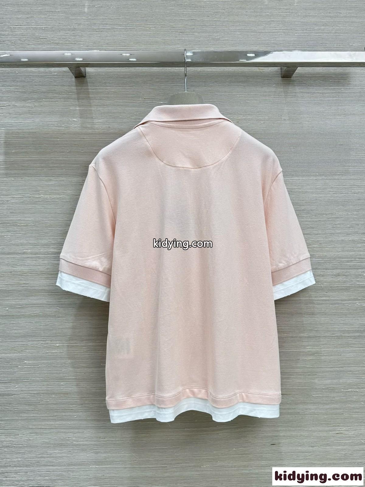 プラダ Tシャツ コピー カジュアル おしゃれ ポロシャツ ベージュ-4