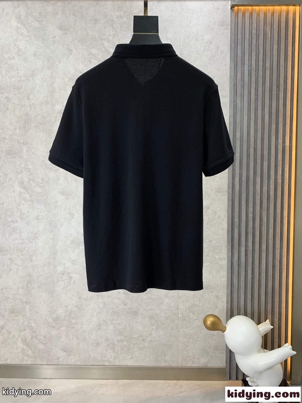 洗練された カジュアル ビジネス サルヴァトーレ・フェラガモ Tシャツ コピー ポロシャツ ブラック-1