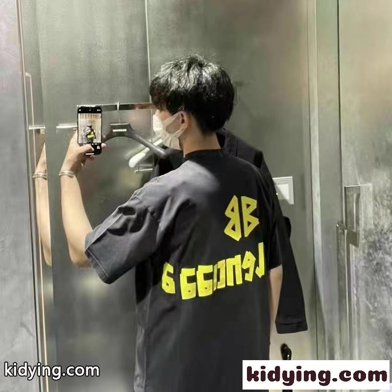 人気 ヴィンテージ Tape Type Tシャツ オーバーサイズ バレンシアガ Tシャツ コピー ユニセックス-5