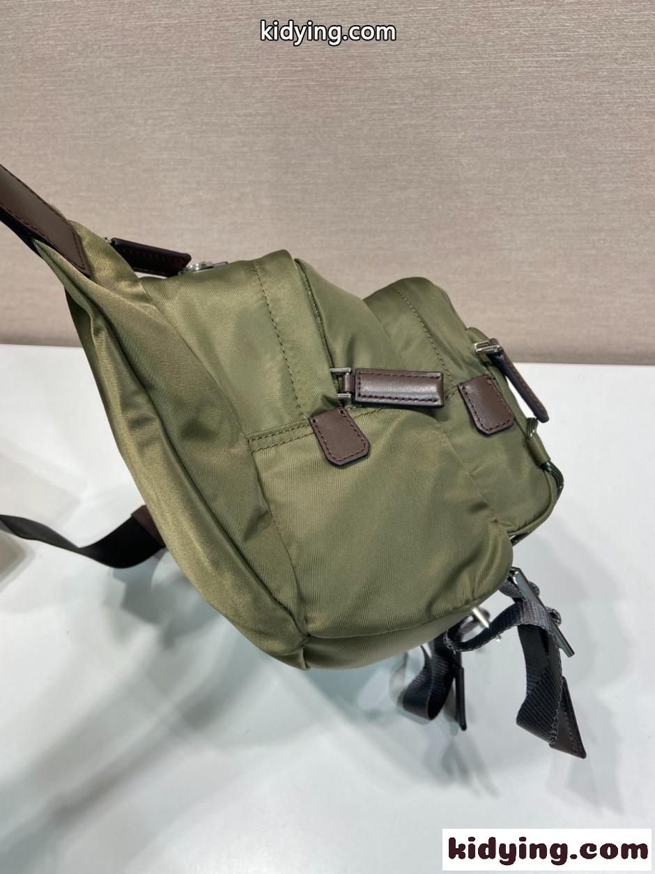 プラダ スピードロック Re-Nylon レザー ショルダーバッグ スーパーコピー 2VH201 グリーン-3