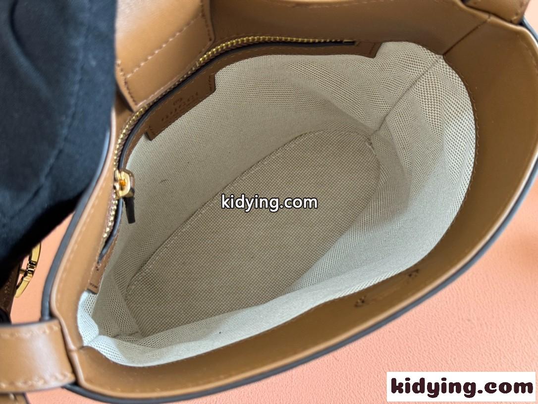 GUCCI 73 スモール バケットバッグ スエード グッチ バッグ スーパーコピー 833665 ブラウン-4