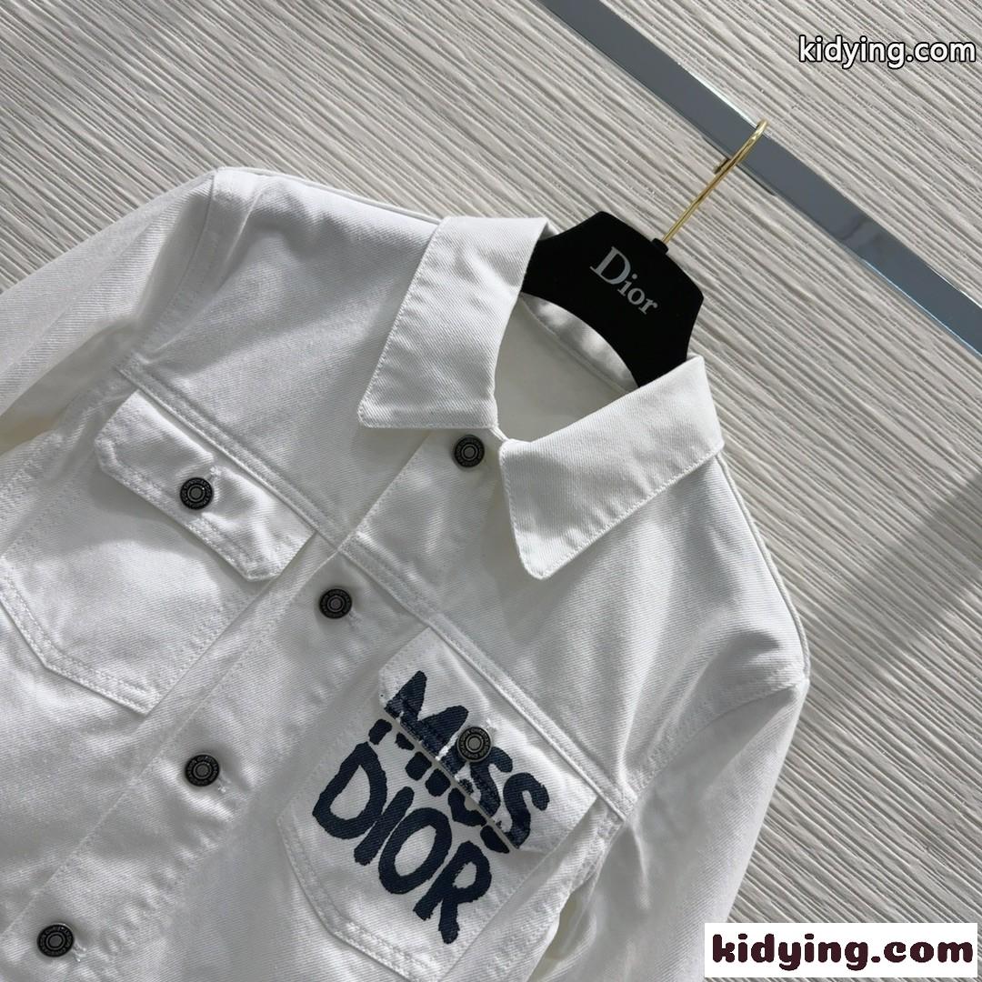 Miss Dior Graffiti コットン デニムジャケット クリスチャン・ディオール ジャケット コピー-1