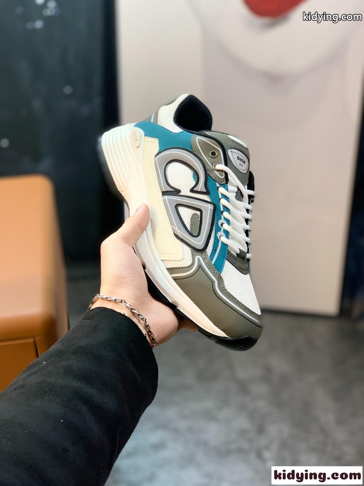 メンズ レースアップ カジュアルジューズ コンフォート 滑り止め 歩きやすい クリスチャン・ディオール スニーカー コピー-0