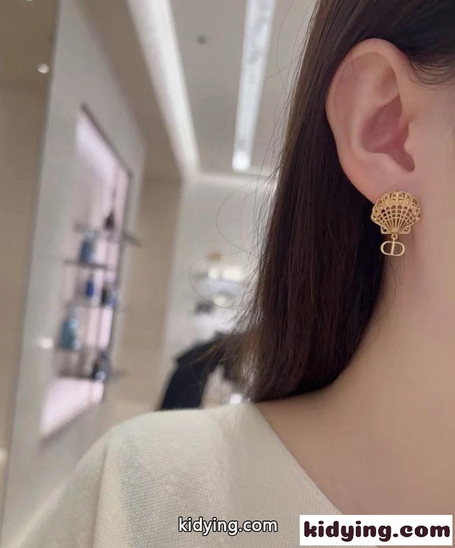 シェル＆ヒトデ アシンメトリーピアス クリスチャン・ディオール イヤリング 偽物-4