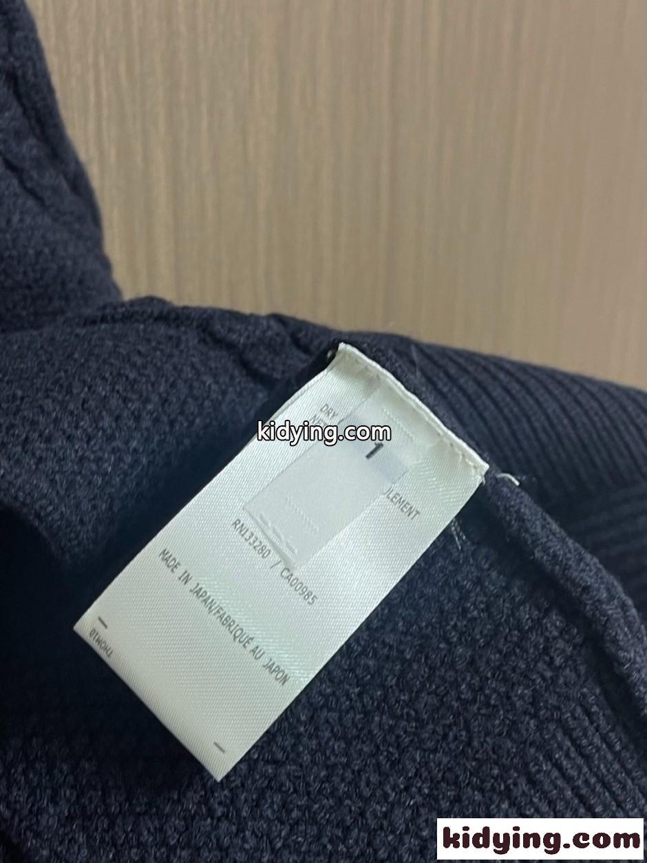 4BAR ケーブルニット スタンドカラー カーディガン トムブラウン ニット 偽物 ブラック-3