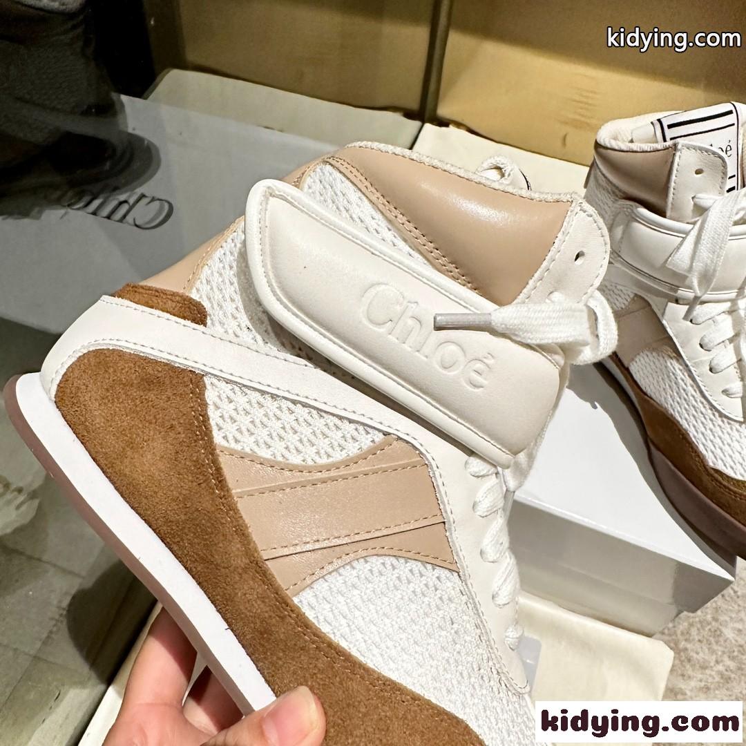 CHLOÉ KICK ハイトップ スニーカー クロエ スニーカー スーパーコピー-1