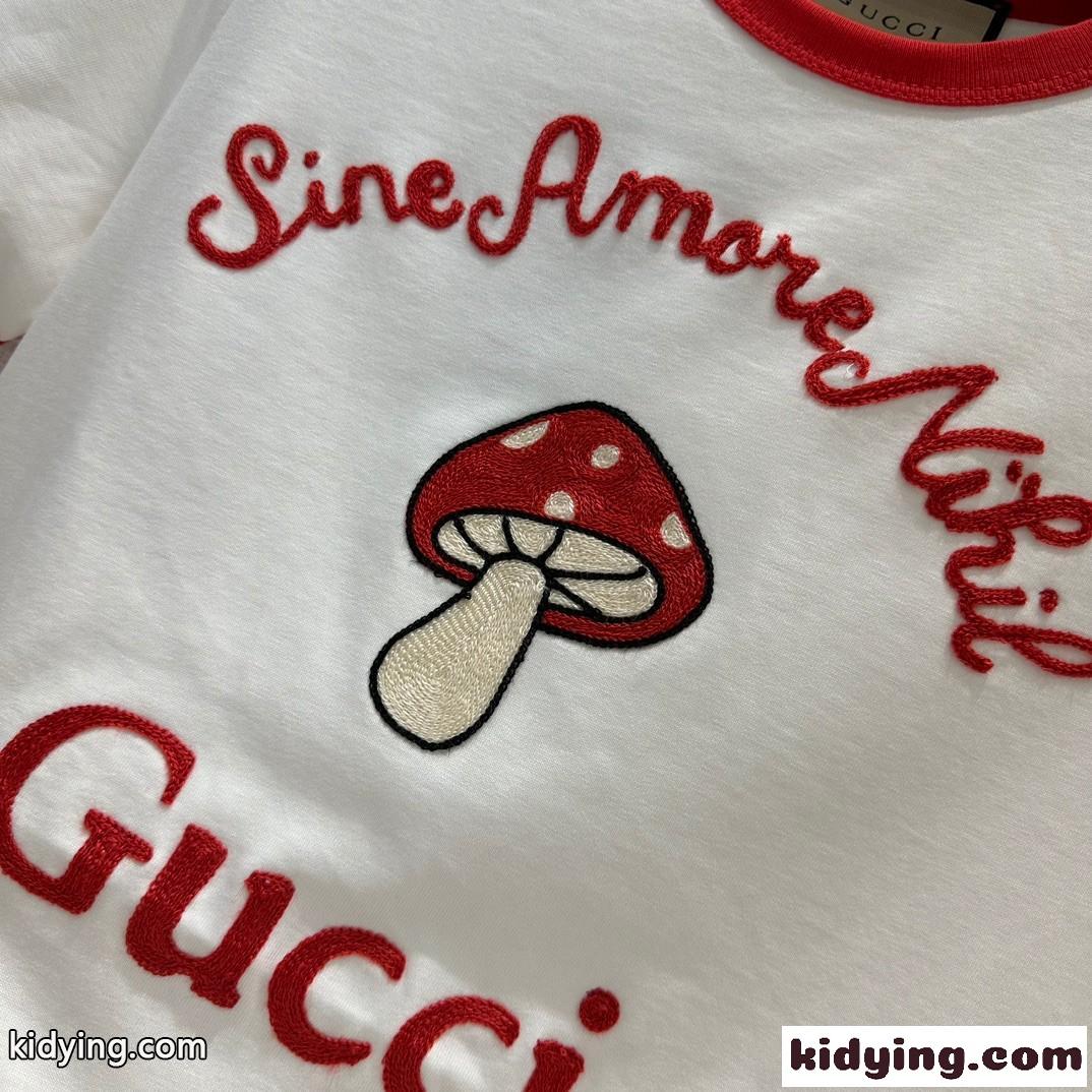 “GUCCI SINE AMORE NIHIL” コットンジャージー Tシャツ グッチ Tシャツ コピー レディース-3