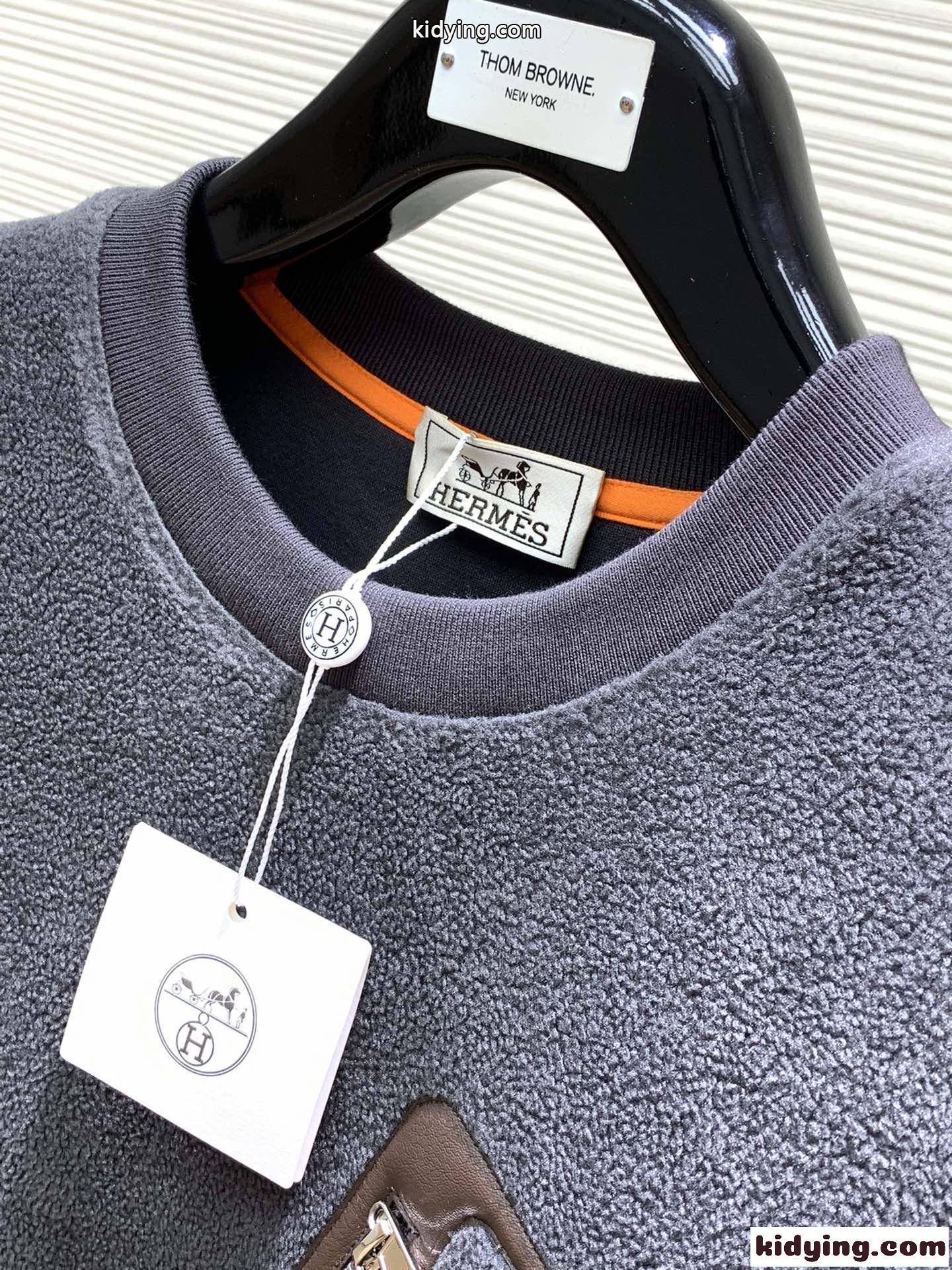 エルメス Tシャツ コピー 秋冬 カジュアル コットン スウェットシャツ-2