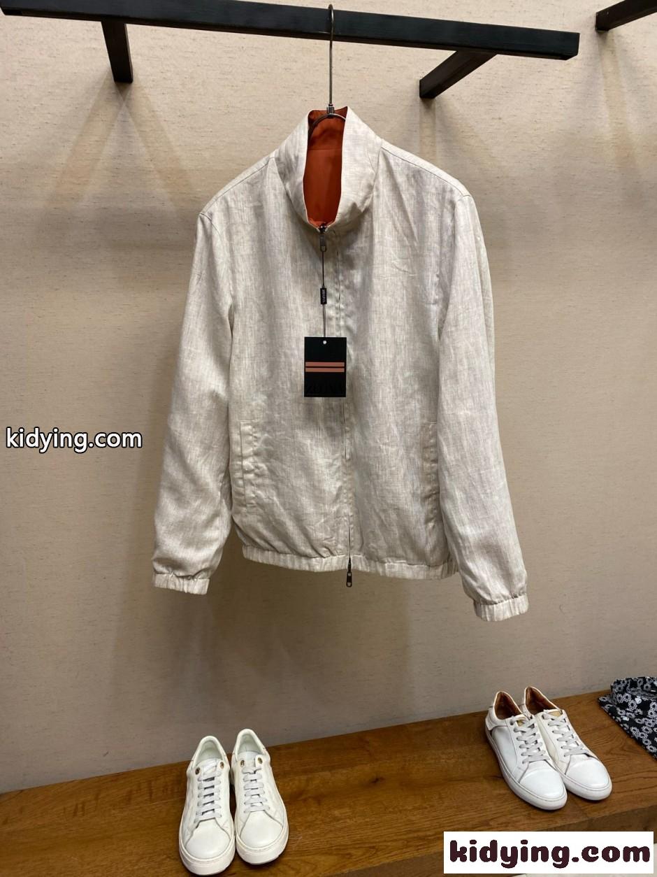上品 カジュアル リバーシブルブルゾン エルメネジルド・ゼニア ジャケット 偽物-0