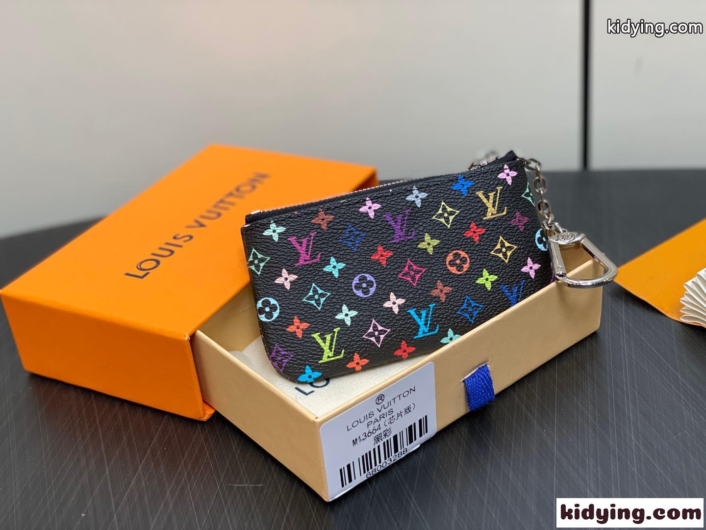 M13664 LV × TM ポシェット・クレ ルイヴィトン 財布 スーパーコピー キーケース ブラック-2
