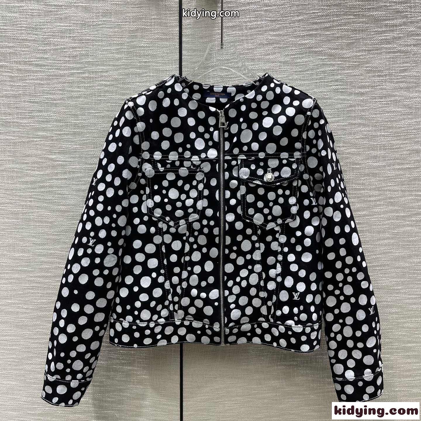 23SS LV X YK ドット ジップアップジャケット ルイヴィトン ジャケット コピー 人気-0