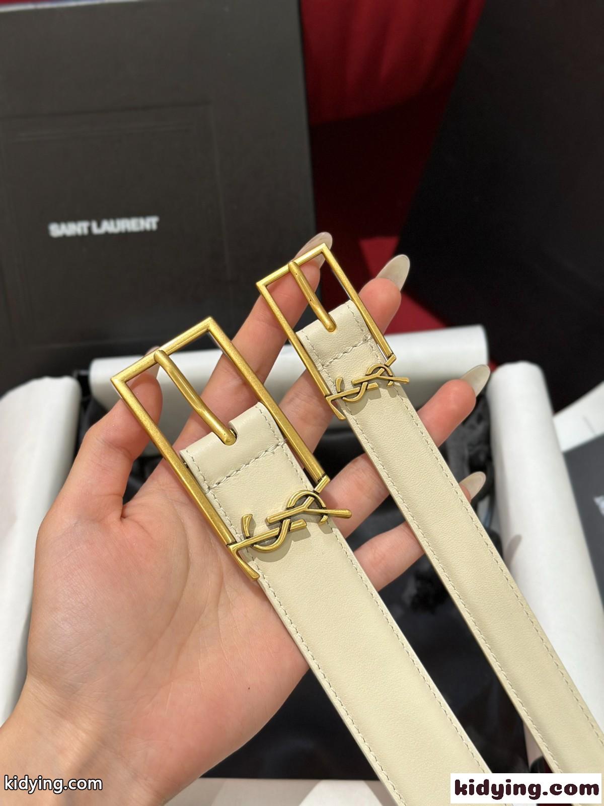 人気 エレガント YSL レザーベルト イヴ・サンローラン ベルト コピー 合わせやすい-4