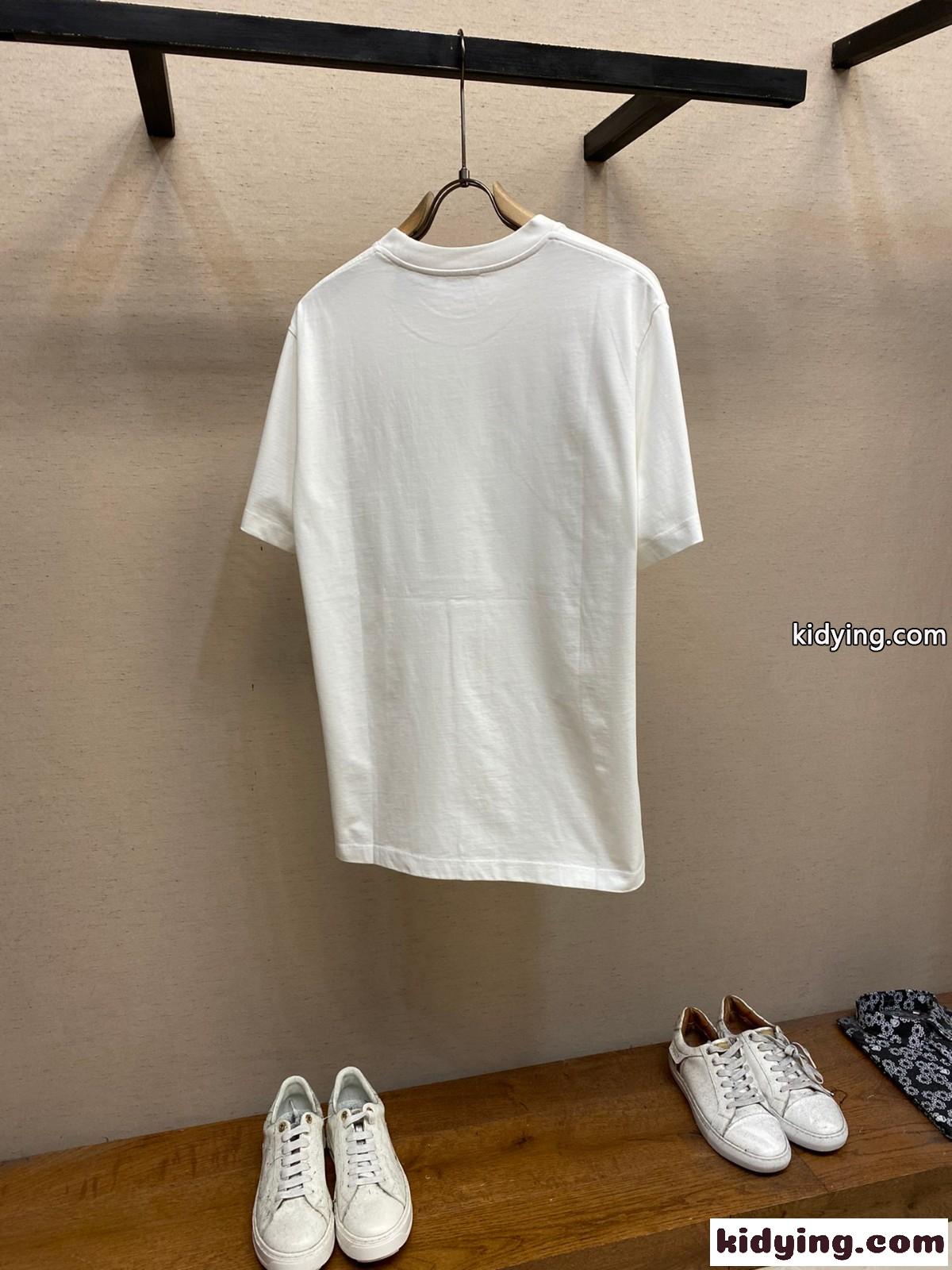 定番 人気 リラックス 半袖Tシャツ ロエベ Tシャツ コピー ユニセックス ホワイト-1