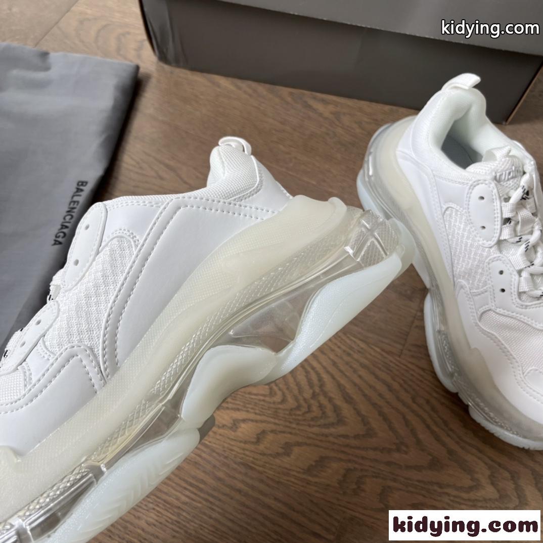 人気 軽量 Triple S Clear Sole バレンシアガ スニーカー スーパーコピー ホワイト-2