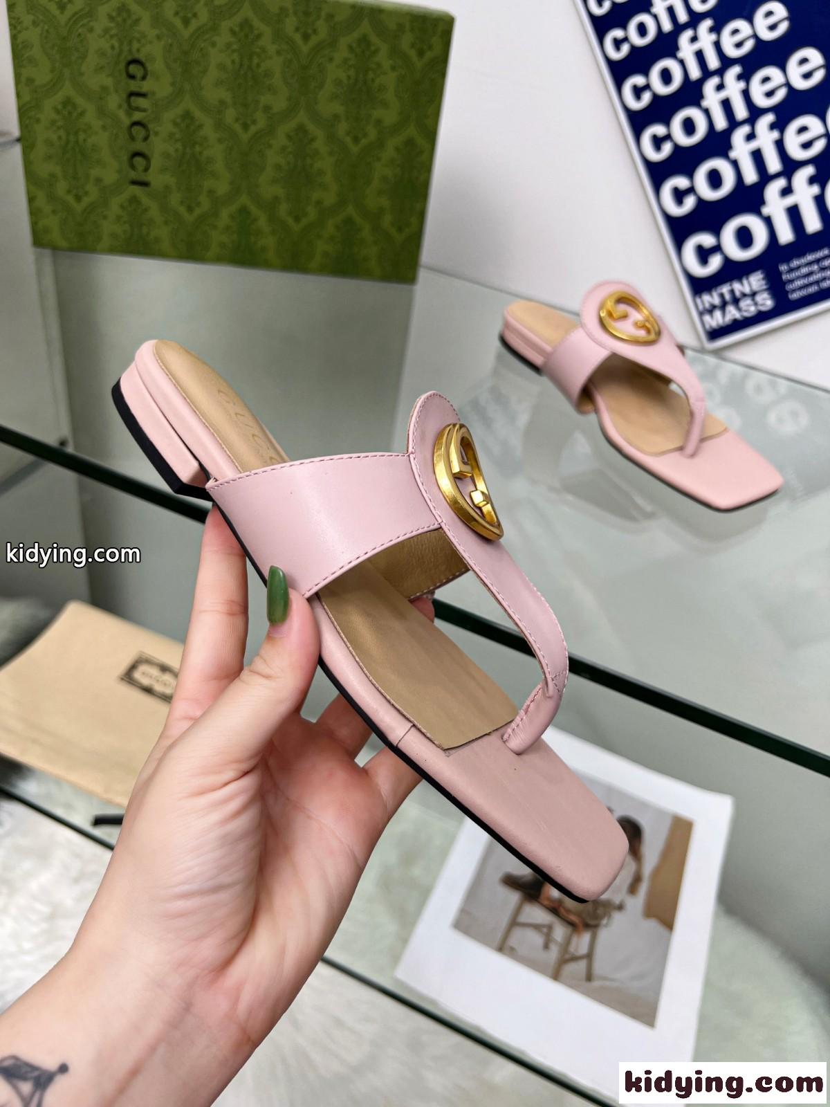 GUCCI グッチ ブロンディ トングサンダル スーパーコピー レディース ピンク-3