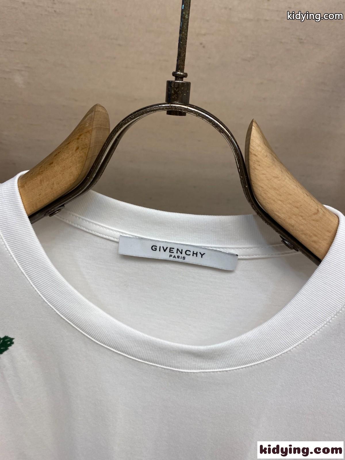 ジバンシィ Tシャツ コピー コットン シンプル お洒落 クルーネック 半袖Tシャツ ホワイト-2