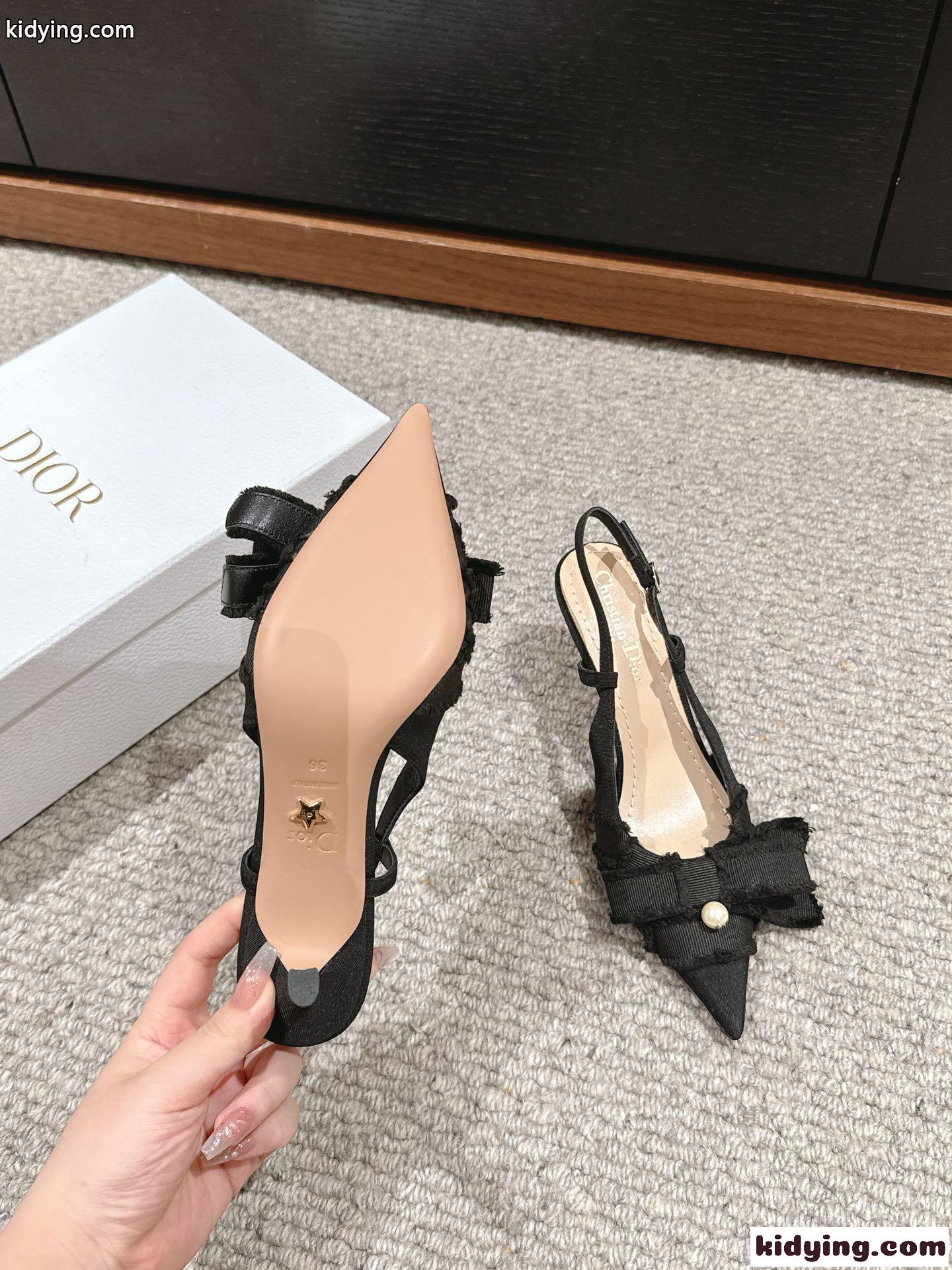 Adiorable スリングバックパンプス クリスチャン・ディオール パンプス コピー ブラック-3