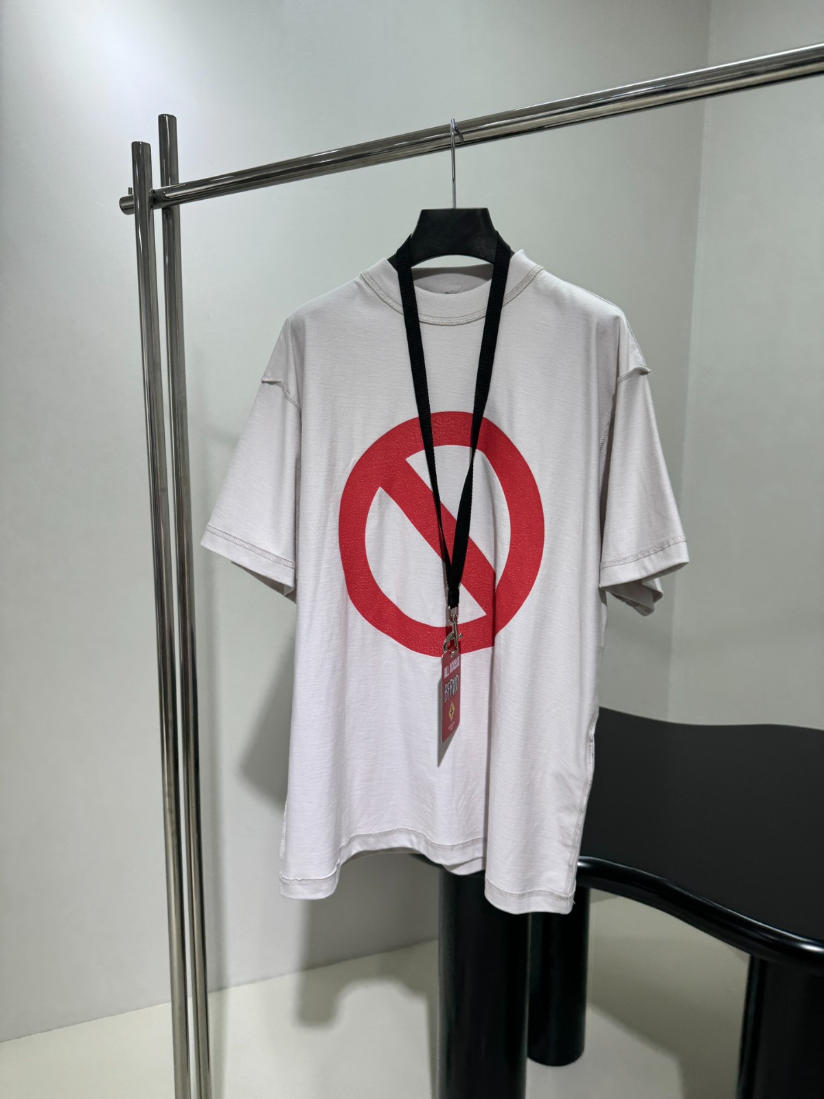 ユニセックス オーバーサイズ バレンシアガ Tシャツ コピー プリント 半袖Tシャツ ホワイト-0