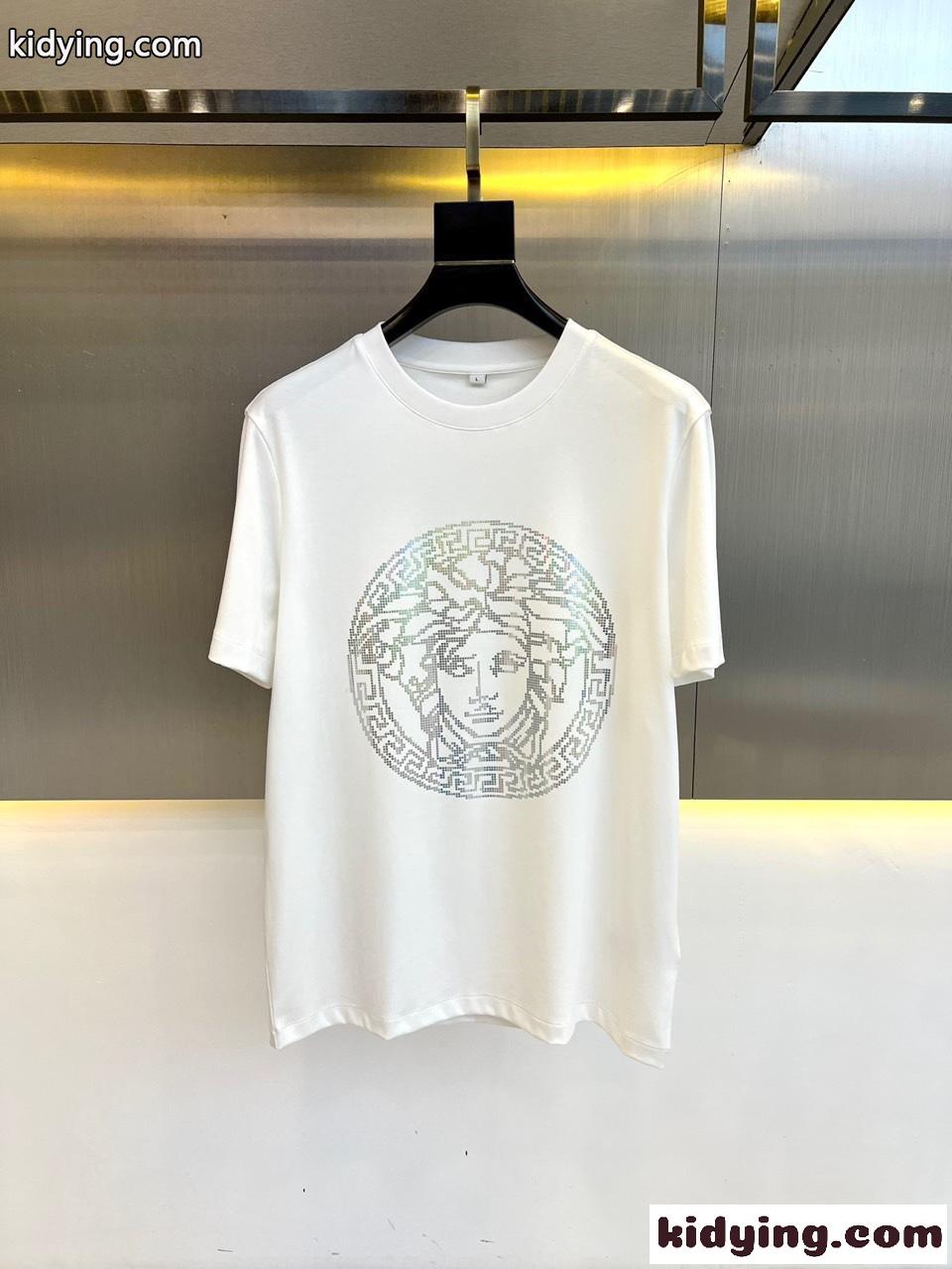 人気 メドゥーサ クルーネック半袖Tシャツ ヴェルサーチェ Tシャツ 偽物 ホワイト-0
