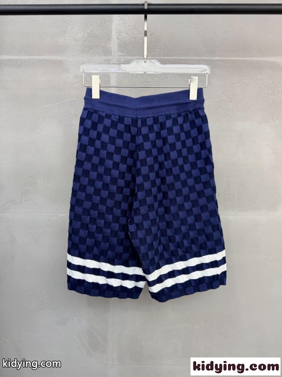 ダミエ テリー テニスショーツ ルイ・ヴィトン パンツ コピー ショートパンツ-3
