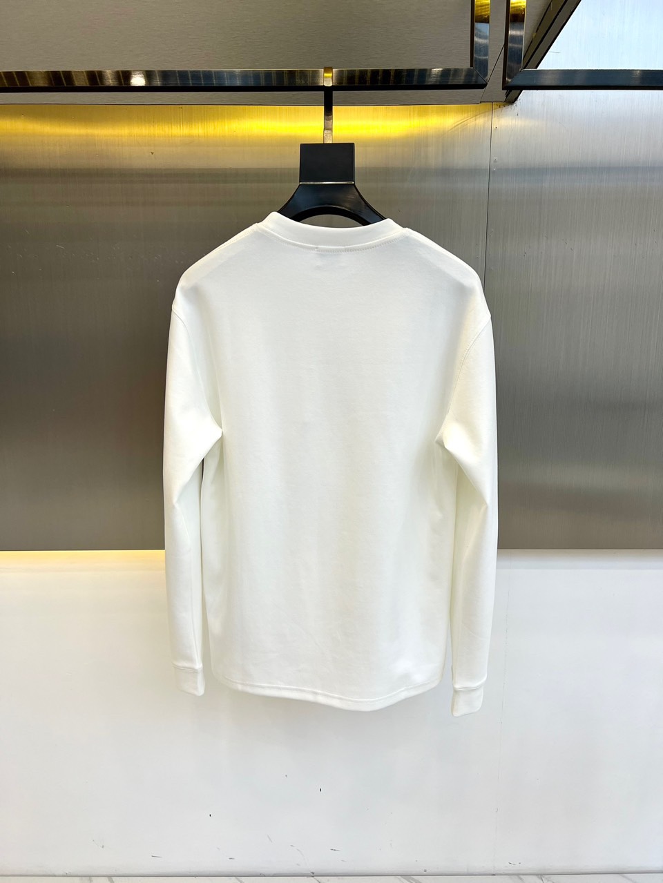 合わせやすい カジュアル コットン 長袖Tシャツ バーバリー Tシャツ コピー ホワイト-3