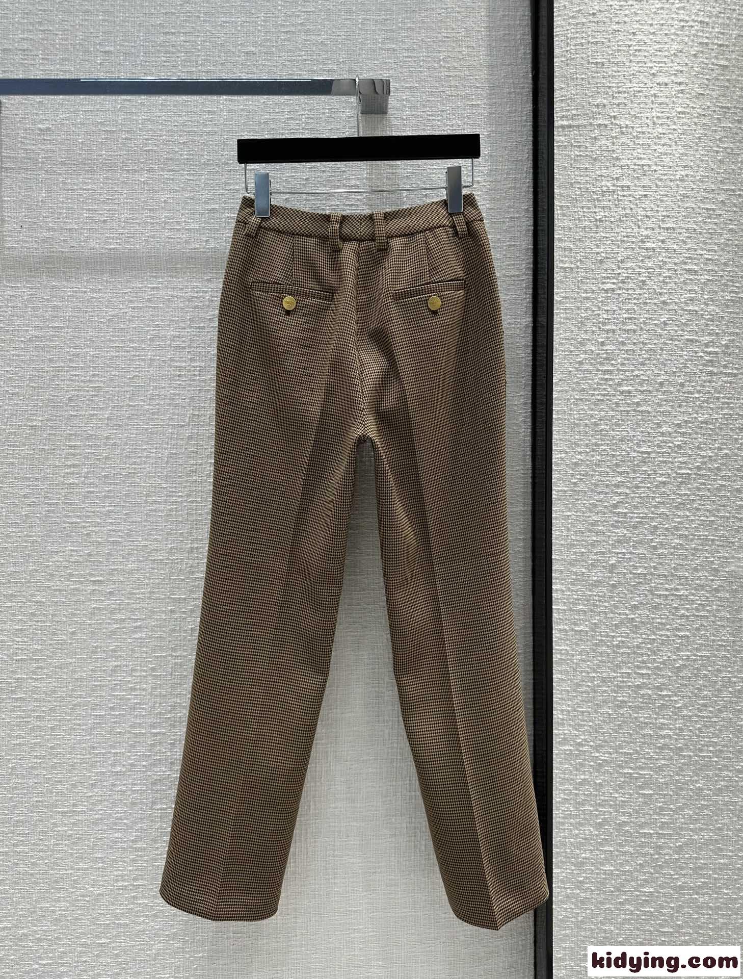 ハウンドトゥースチェック パンツ プラダ パンツ コピー レディース-3