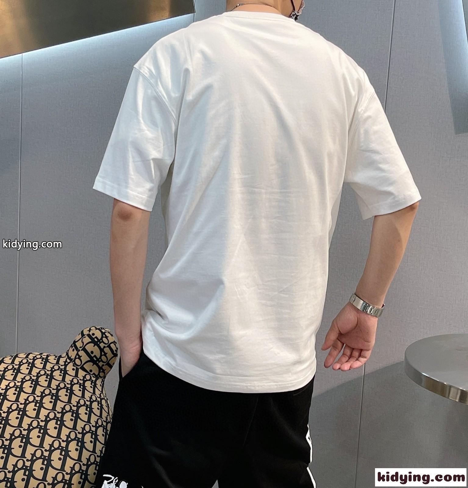 2022SS春夏新作 シルケット コットン ロゴ 快適 ジバンシィ Tシャツ コピー 半袖 ゆったり 男女兼用-3